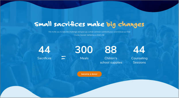 novus recent work - mercy works small sacrifices make big changes