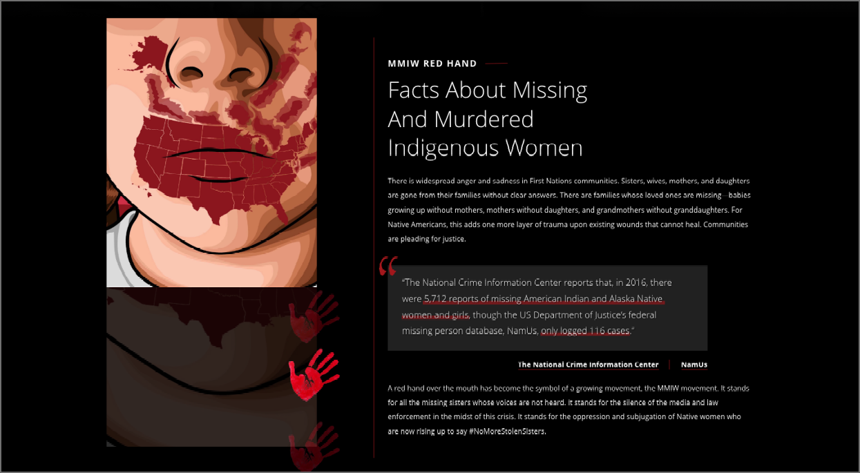 novus recent work - native hope facts about missing and murdered indigenous women