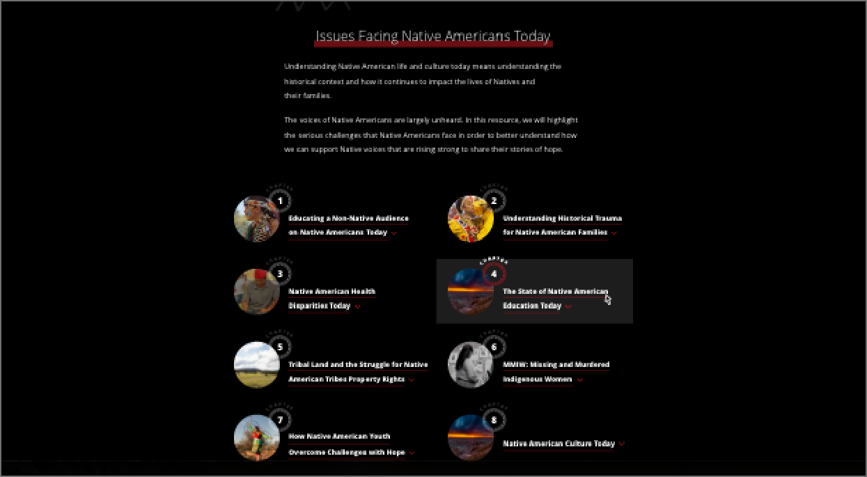novus recent work - native hope listing